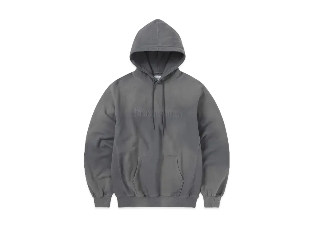 thisisneverthat Faded Embroidery Hoodie "Dark Grey"