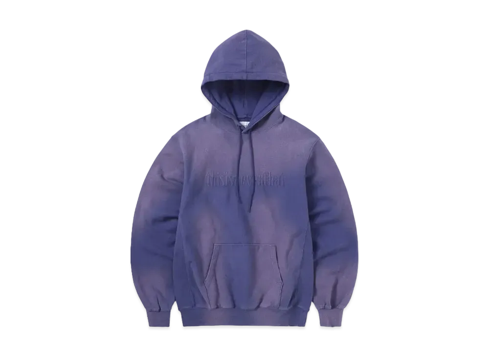 thisisneverthat Faded Embroidery Hoodie "Purple"