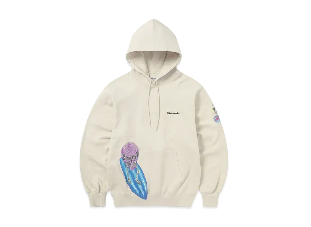 thisisneverthat Surfing Skull Hoodie "Natural"