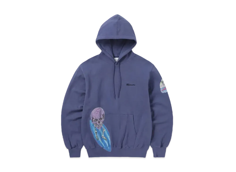 thisisneverthat Surfing Skull Hoodie "Purple Blue"