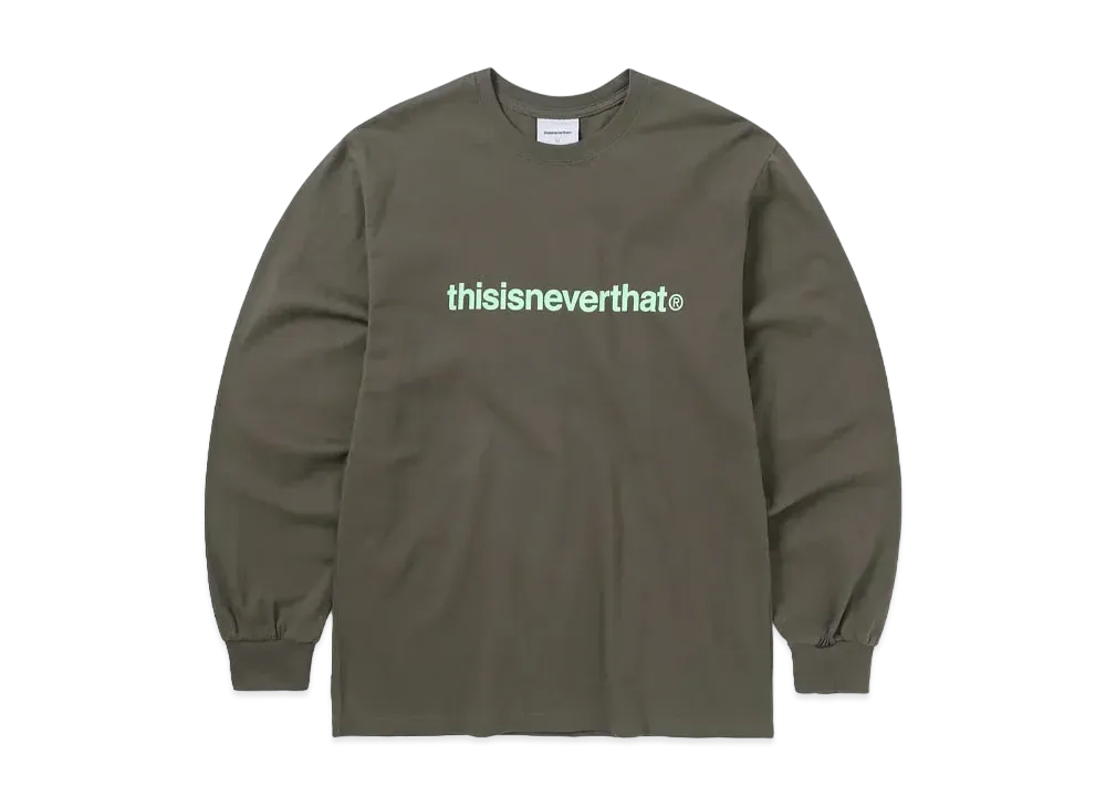 ディスイズネバーザット T-ロゴ L/S ティー "ダーク モカ"
