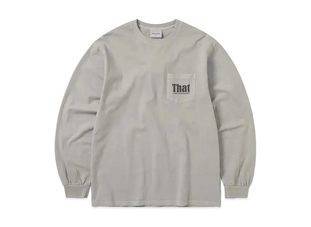 thisisneverthat That Pocket L/S Tee "Grey"