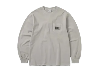 thisisneverthat That Pocket L/S Tee "Grey"