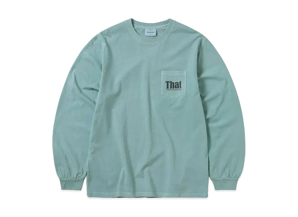 thisisneverthat That Pocket L/S Tee "Light Teal"