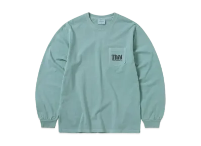 thisisneverthat That Pocket L/S Tee "Light Teal"