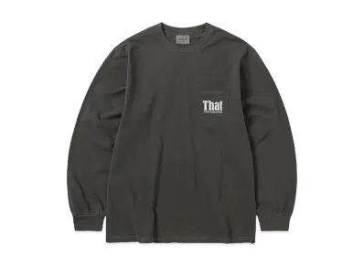thisisneverthat That Pocket L/S Tee "Charcoal"