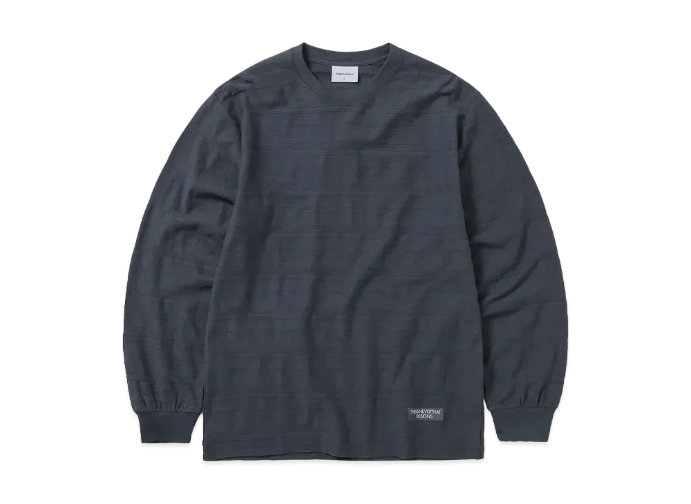 thisisneverthat Star Jacquard L/S Tee "Dark Charcoal"
