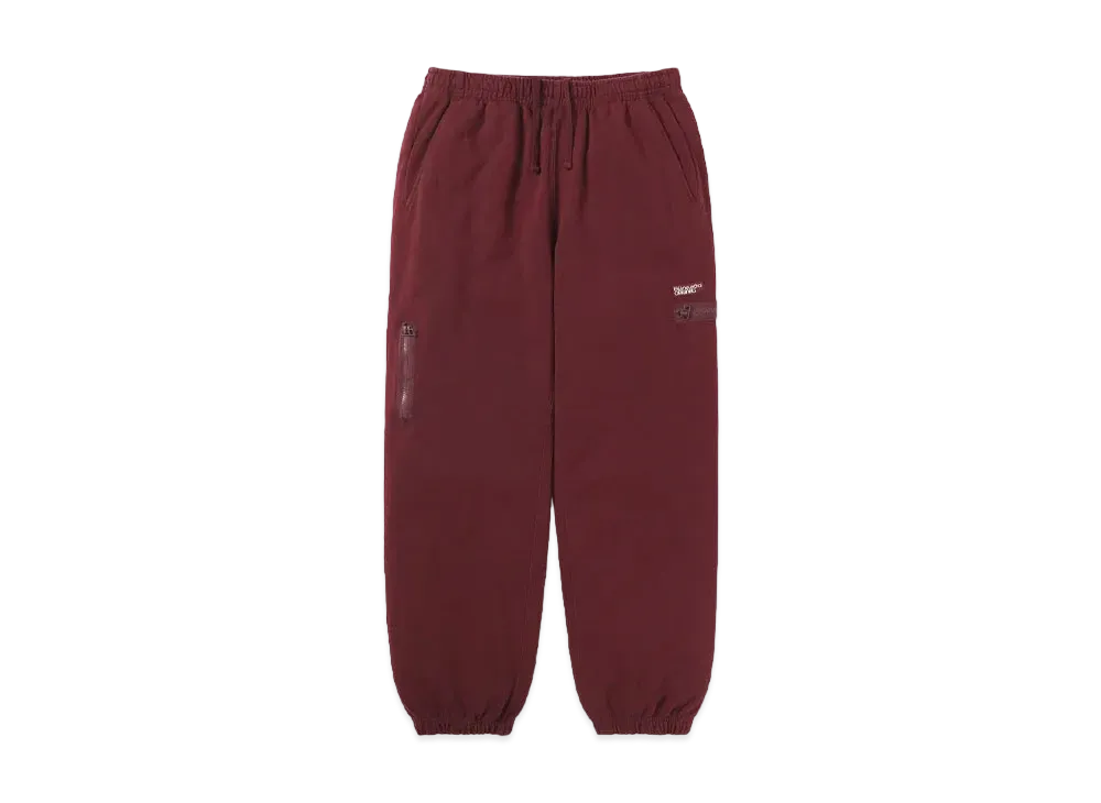 thisisneverthat Multi Zip Sweatpant "Burgundy"