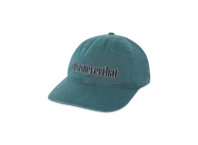 thisisneverthat Double Stitch Onyx Cap "Blue Green"