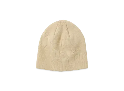 thisisneverthat Debossed No Cuff Beanie "Beige"