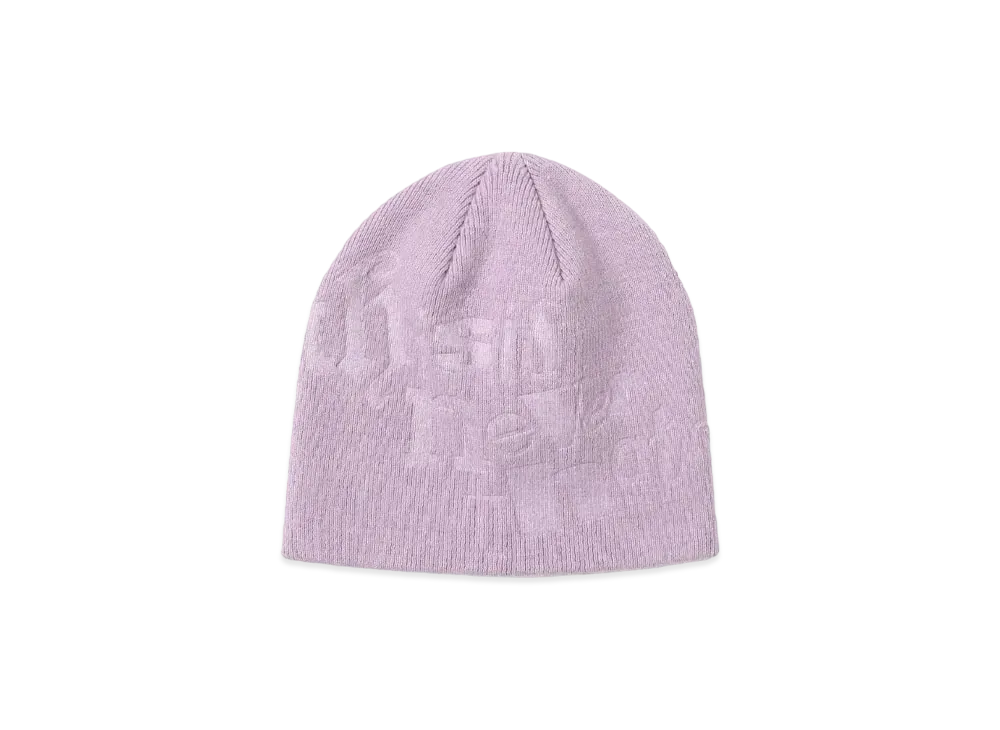 thisisneverthat Debossed No Cuff Beanie "Pink"