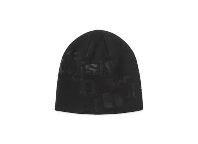 thisisneverthat Debossed No Cuff Beanie "Black"