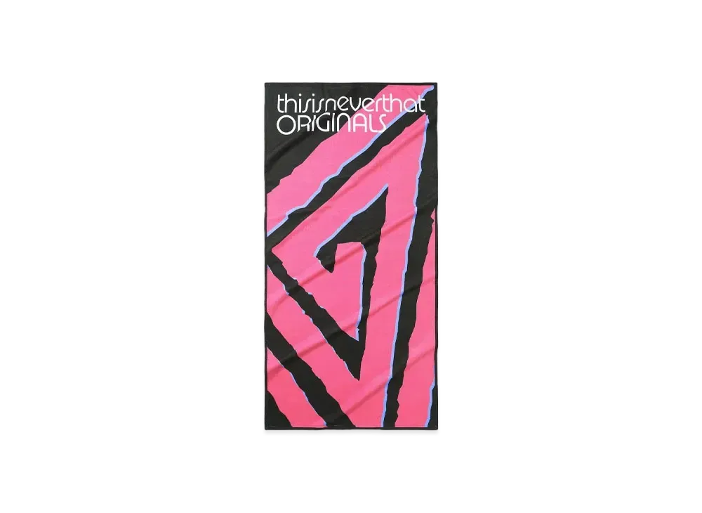 thisisneverthat TNT Spiral Triangle Towel "Pink"