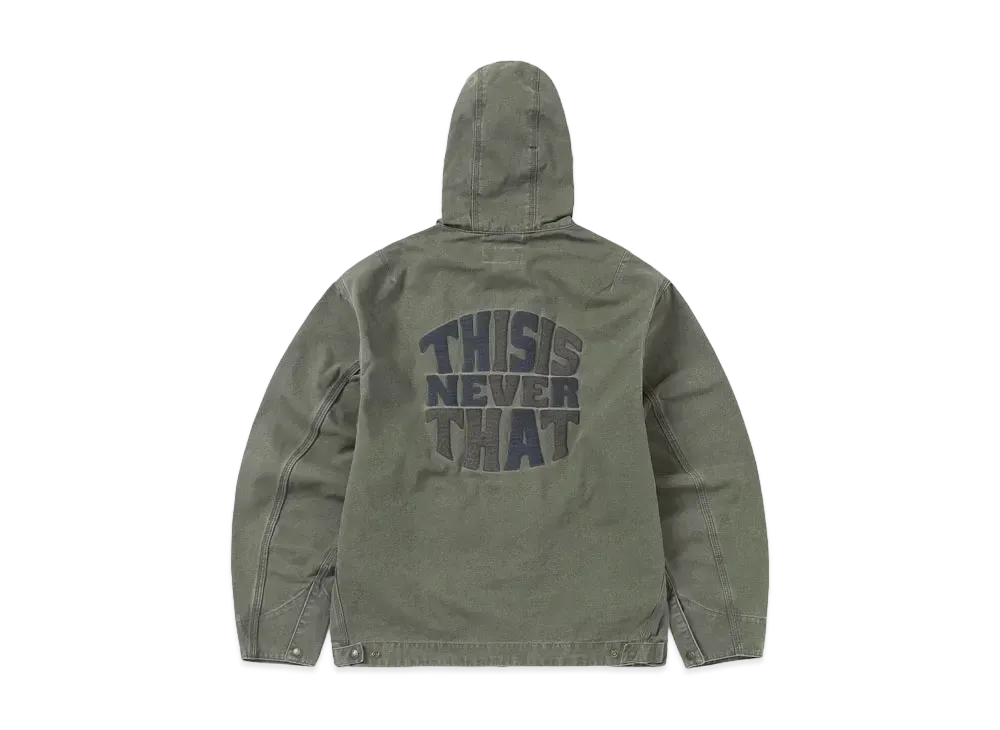 thisisneverthat Washed Carpenter Jacket "Olive Drab"