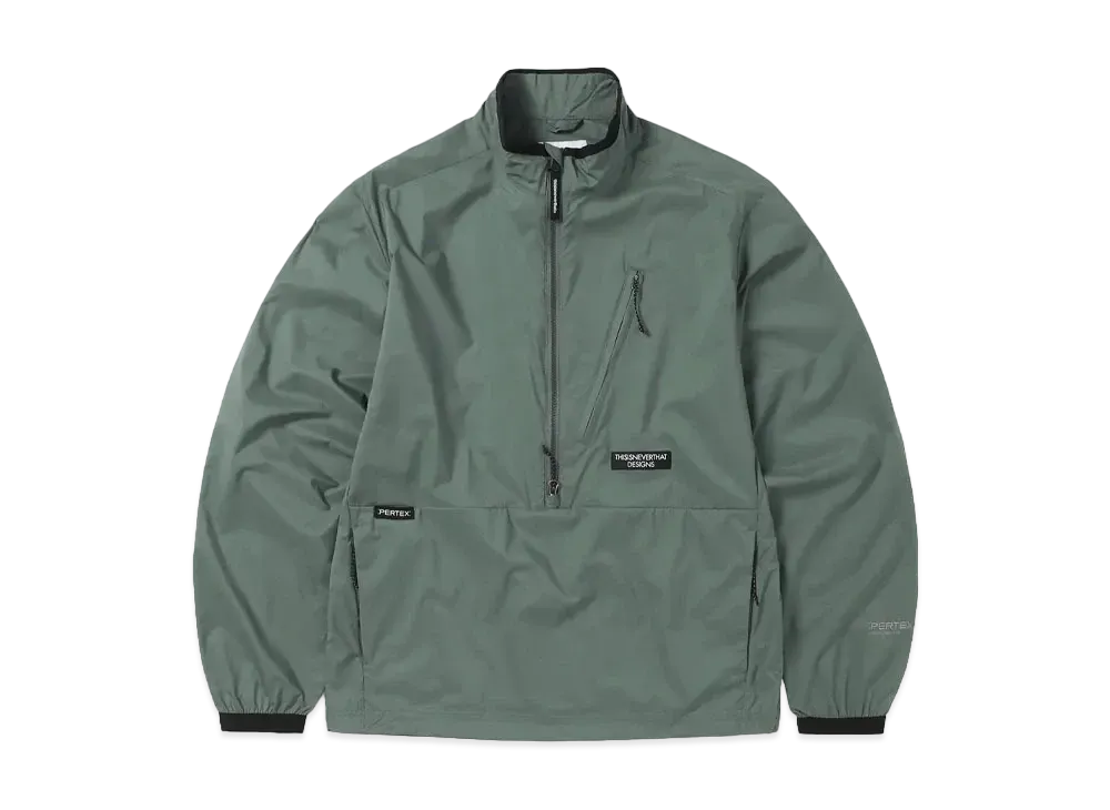 thisisneverthat PERTEX® QA Half Zip Pullover "Sage"