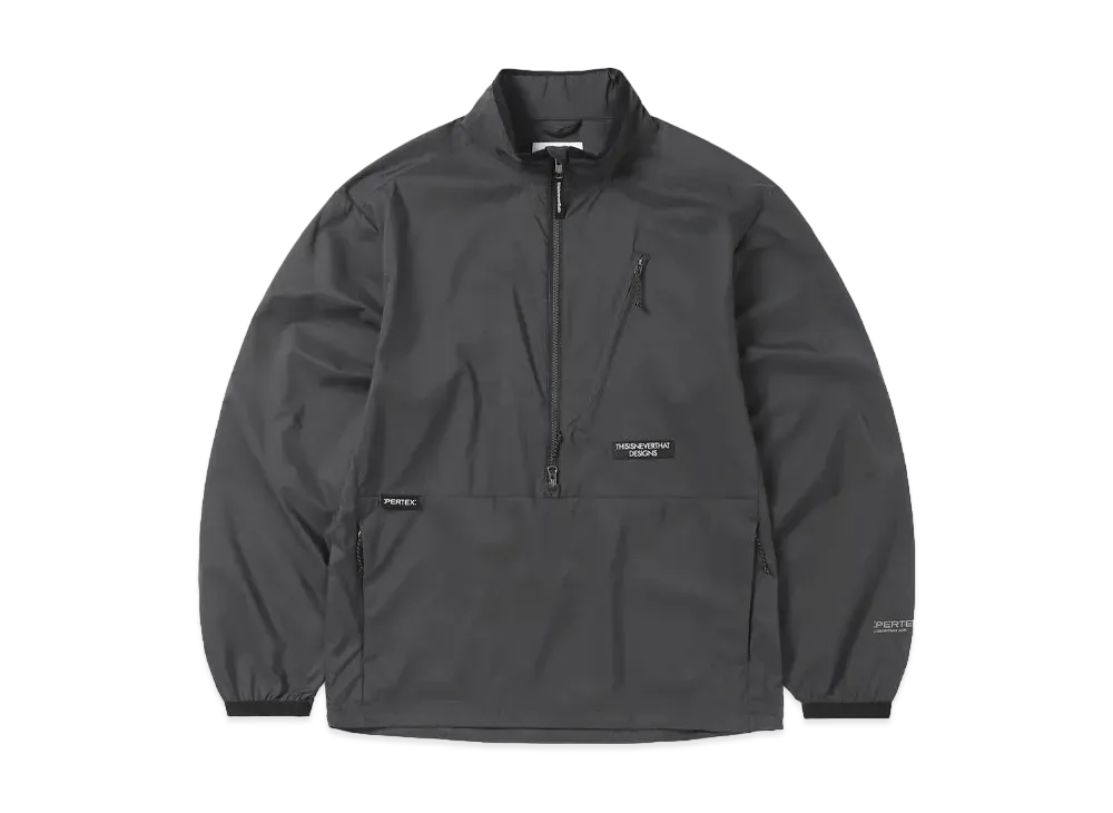thisisneverthat PERTEX® QA Half Zip Pullover "Black"