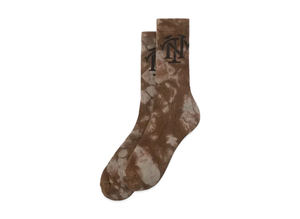 thisisneverthat Tie Dye Socks "Brown"