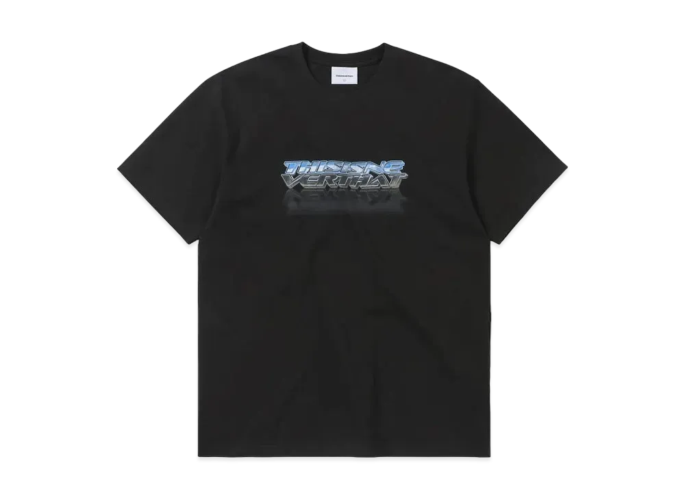 thisisneverthat Metallic Logo Tee "Black"