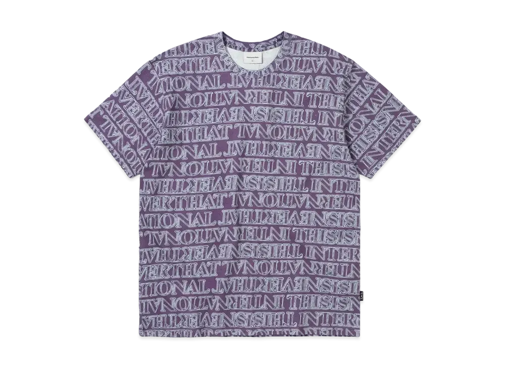 thisisneverthat Glass Logo Tee "Fuchsia"