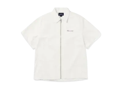 thisisneverthat Washed Denim Zip S/S Shirt "Off White"
