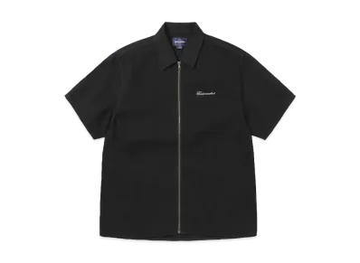 thisisneverthat Washed Denim Zip S/S Shirt "Black"