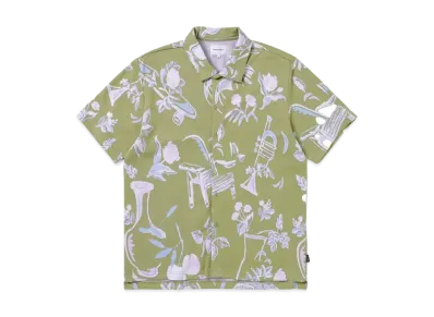 thisisneverthat Object Jacquard Button Up Top "Green"