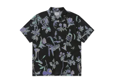 thisisneverthat Object Jacquard Button Up Top "Black"