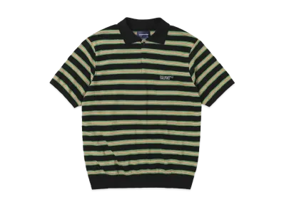 thisisneverthat Striped Knit Polo "Black"