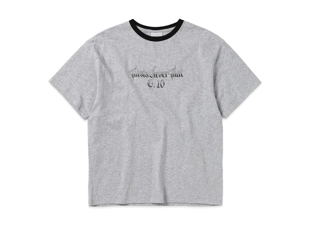 thisisneverthat TNT C. 10 Tee "Heather Grey"