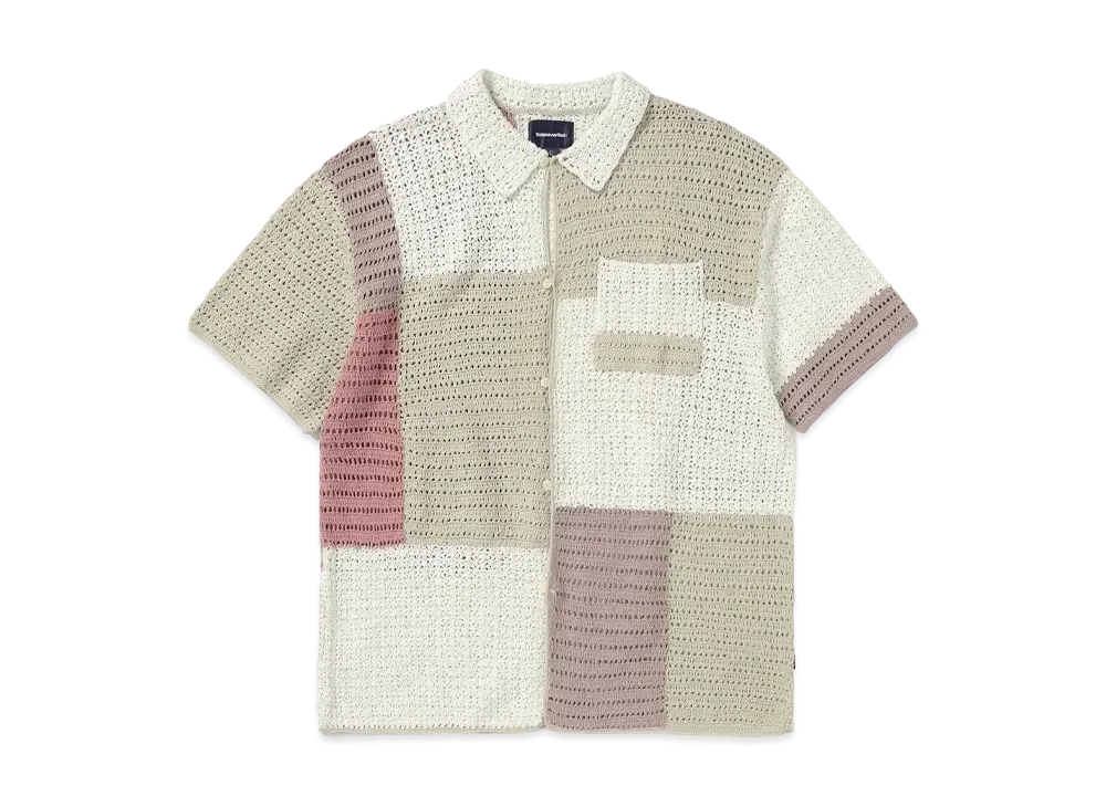 thisisneverthat Block Crochet Knit S/S Shirt "Ivory"
