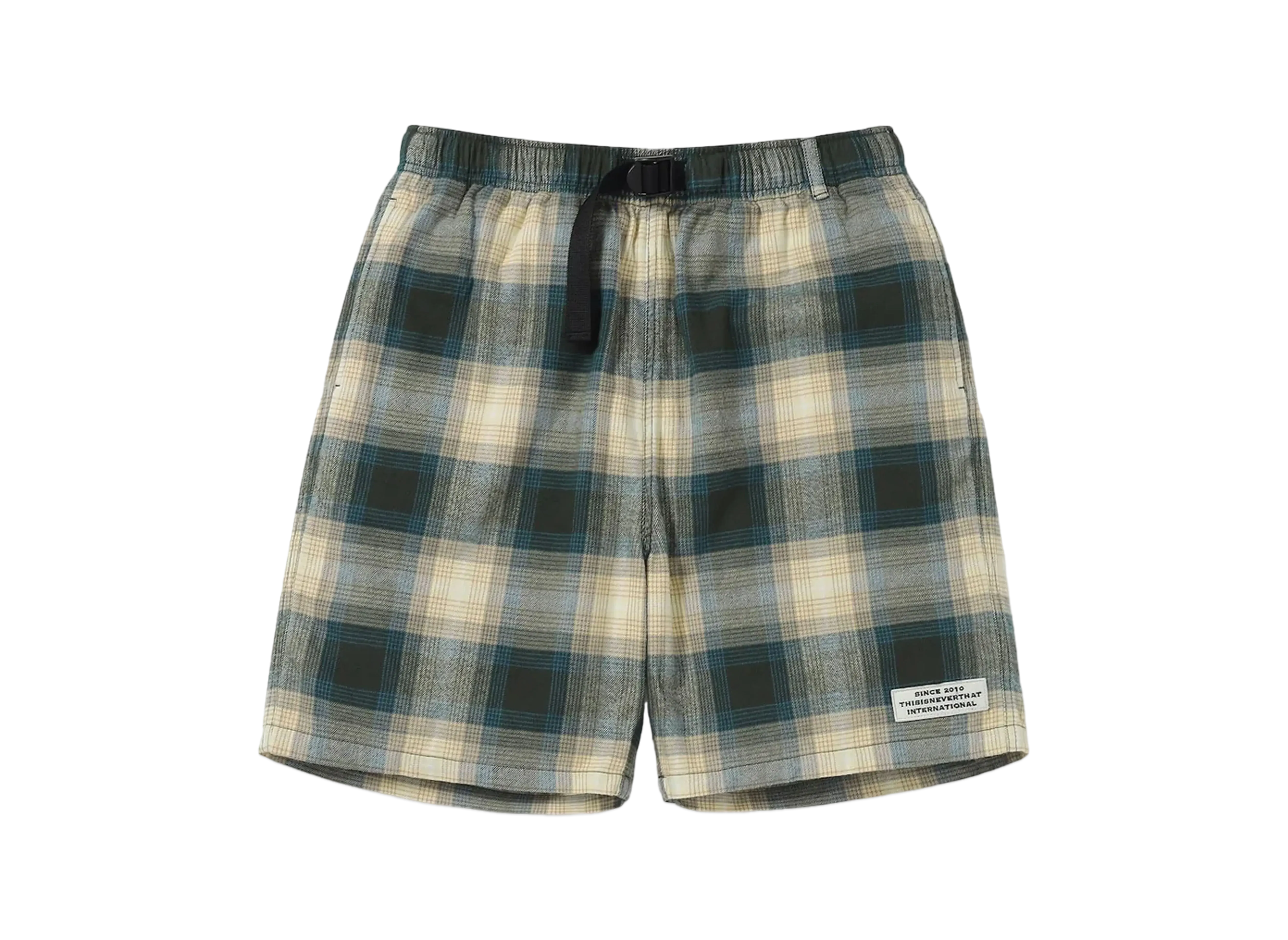 thisisneverthat Belted Check short "Brown"