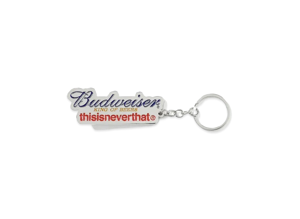 thisisneverthat x Budweiser TNT BUD Opener Keychain "Silver"