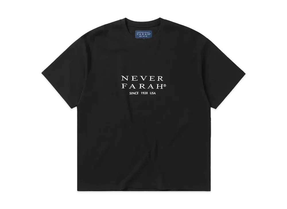 thisisneverthat x FARAH Classic Logo Tee "Black"
