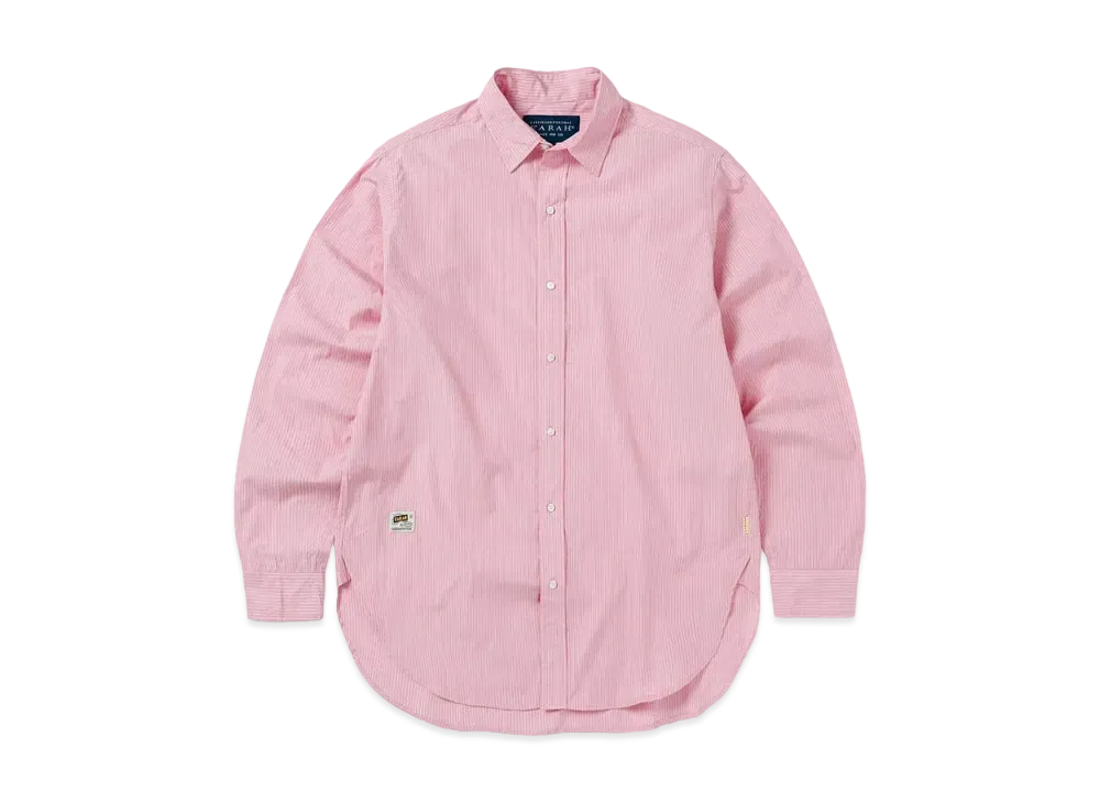 thisisneverthat x FARAH Striped Shirt "Pink"