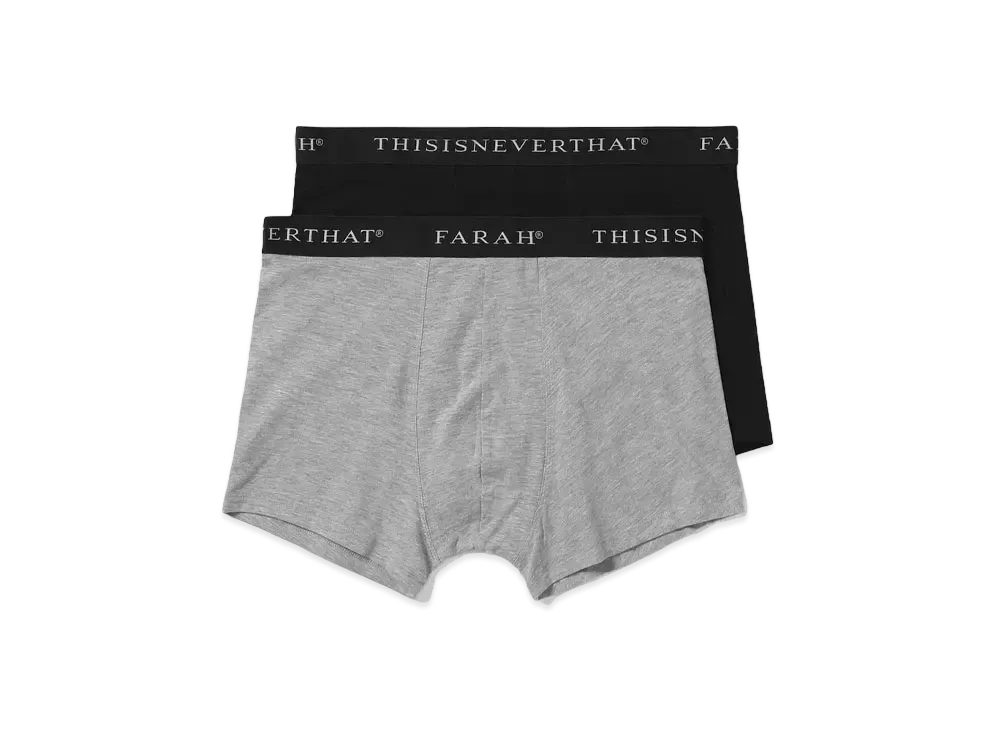 thisisneverthat x FARAH Boxer Briefs "Black/Grey"