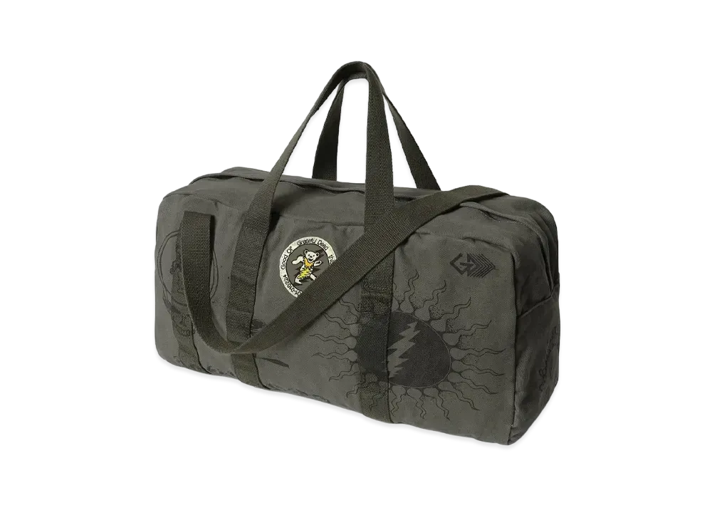 thisisneverthat x Grateful Dead Iconography Duffle Bag "Olive Drab"