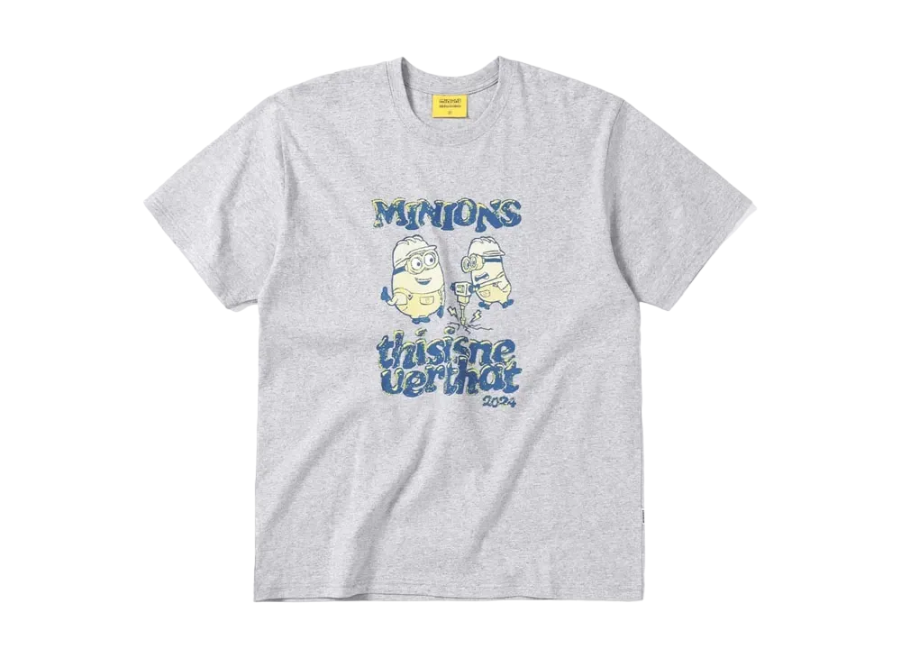 ★thisisneverthat★ TNT Yu Nagaba Graphic Tee Heather Grey N TNTYuNagabaGraphicTee-