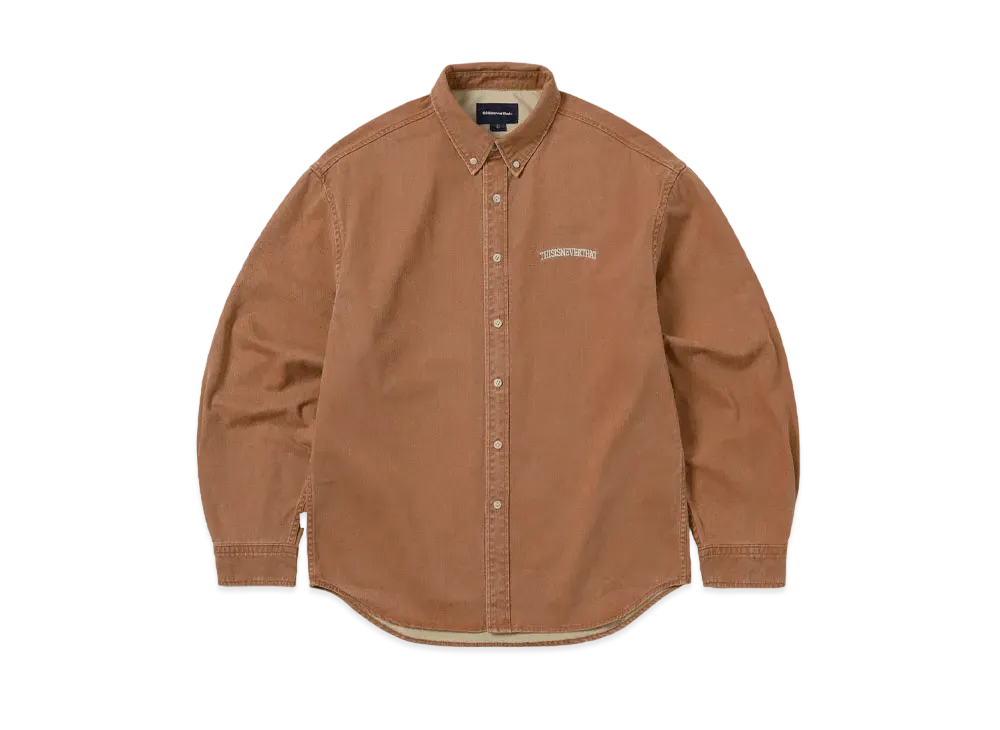thisisneverthat Washed Denim Shirt "Orange"