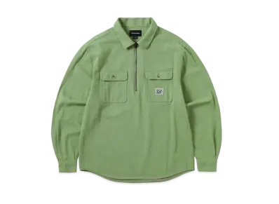 thisisneverthat Half Zip Shirt "Green"