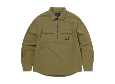 thisisneverthat Half Zip Shirt "Olive"