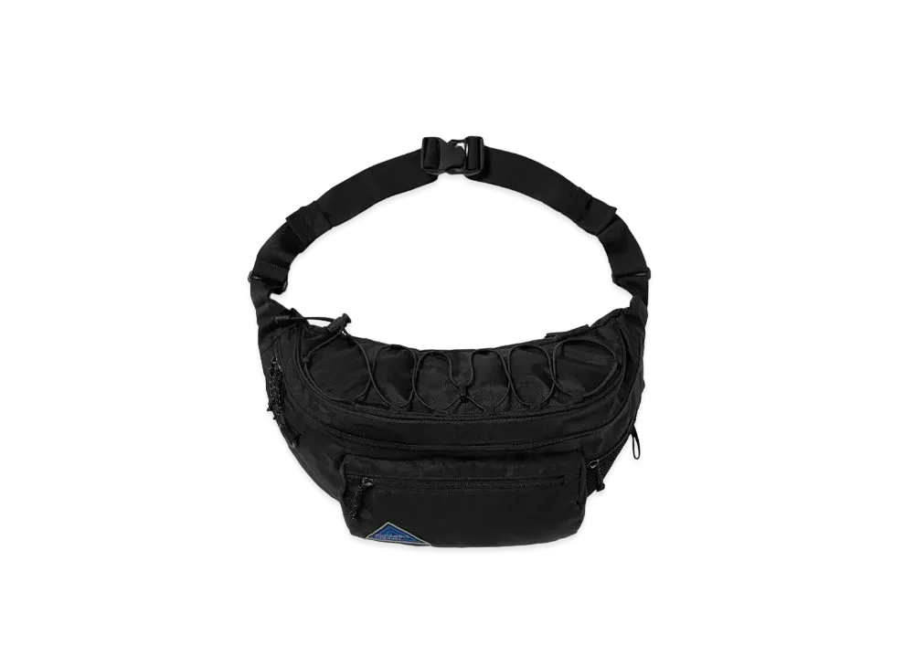 thisisneverthat Washed Nylon Lumbar Pack "Black"