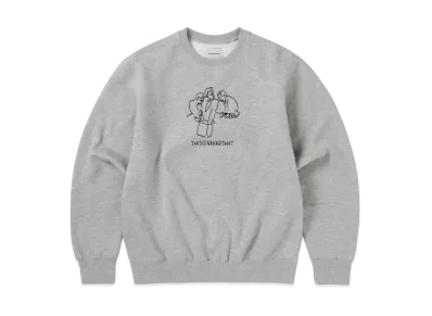 thisisneverthat x Yu Nagaba Crewneck "Heather Grey"