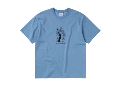 thisisneverthat x Yu Nagaba Graphic Tee "Lavender Grey"