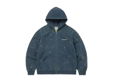 thisisneverthat Indigo Dyed Zip Up Hoodie "Blue"