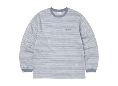 thisisneverthat Fair Isle Striped L/S Tee "Purple"