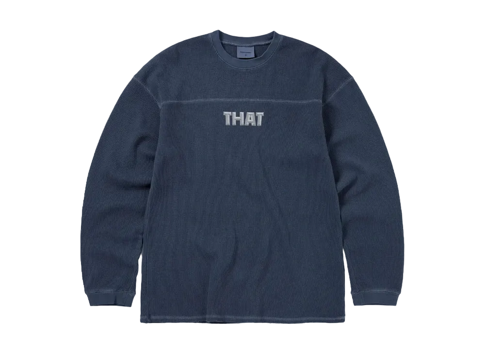 thisisneverthat THAT Waffle L/S Tee "Warm Blue"