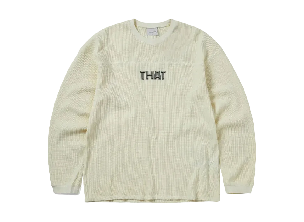 thisisneverthat THAT Waffle L/S Tee "Ivory"