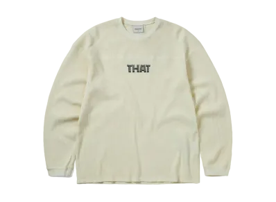 thisisneverthat THAT Waffle L/S Tee "Ivory"