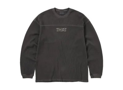 thisisneverthat THAT Waffle L/S Tee "Charcoal"
