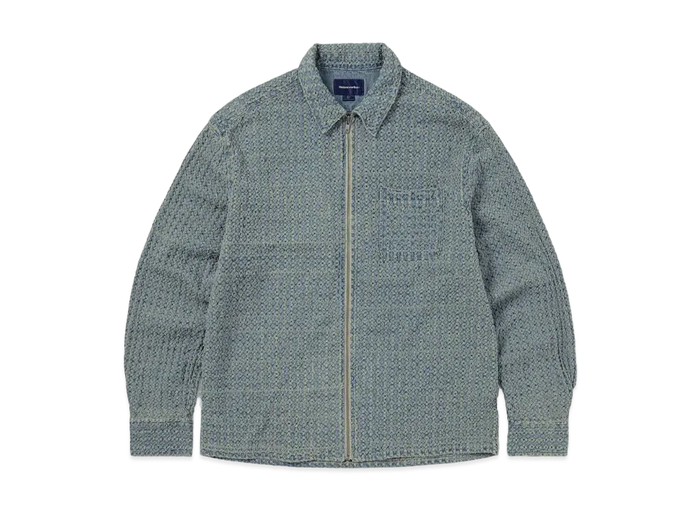 thisisneverthat Damaged Denim Shirt "Washed Blue"